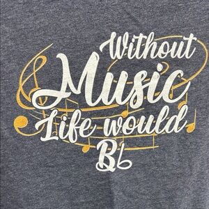Life without Music would be flat size Medium. New